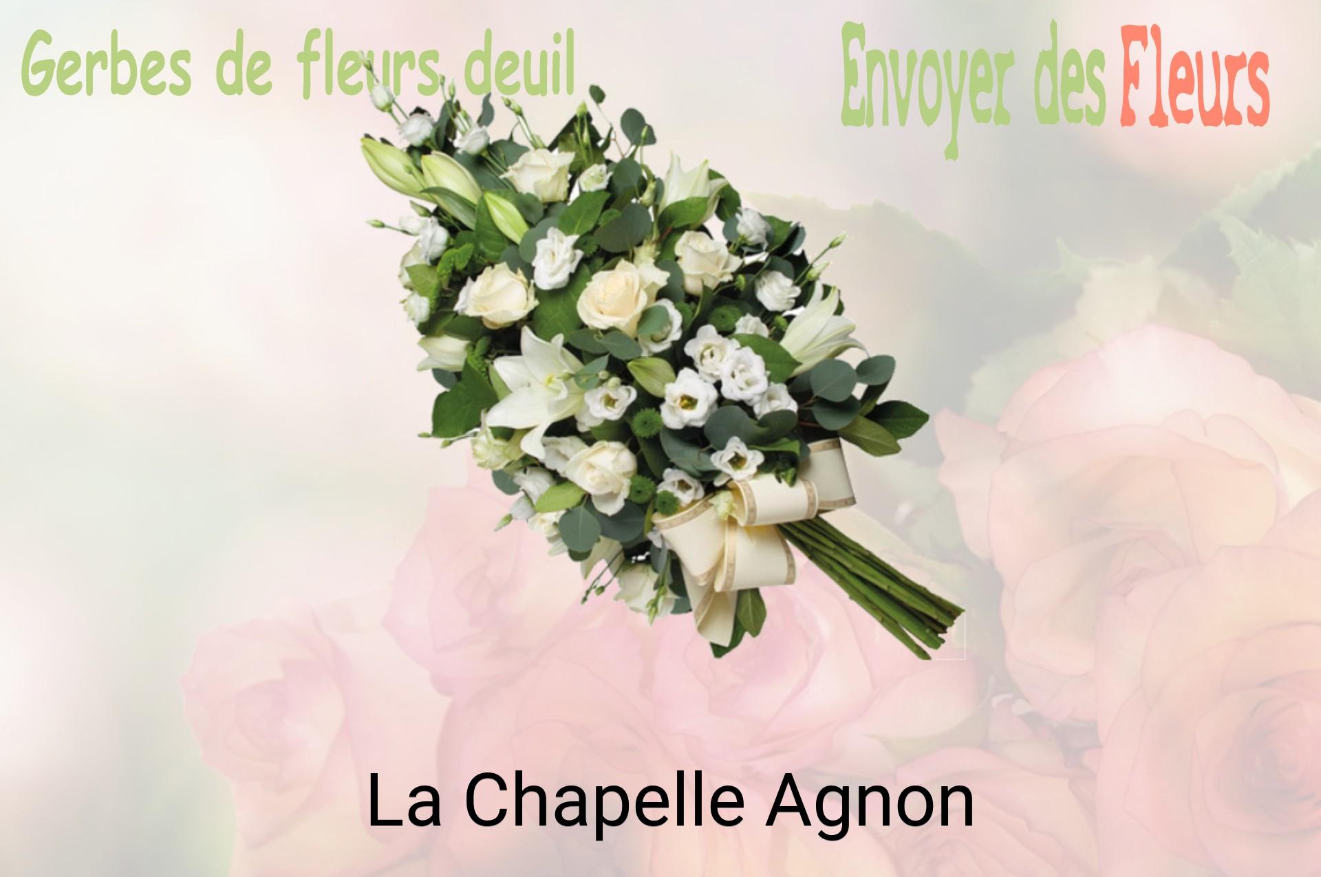 Gerbe de fleurs de deuil livrée à La Chapelle-Agnon